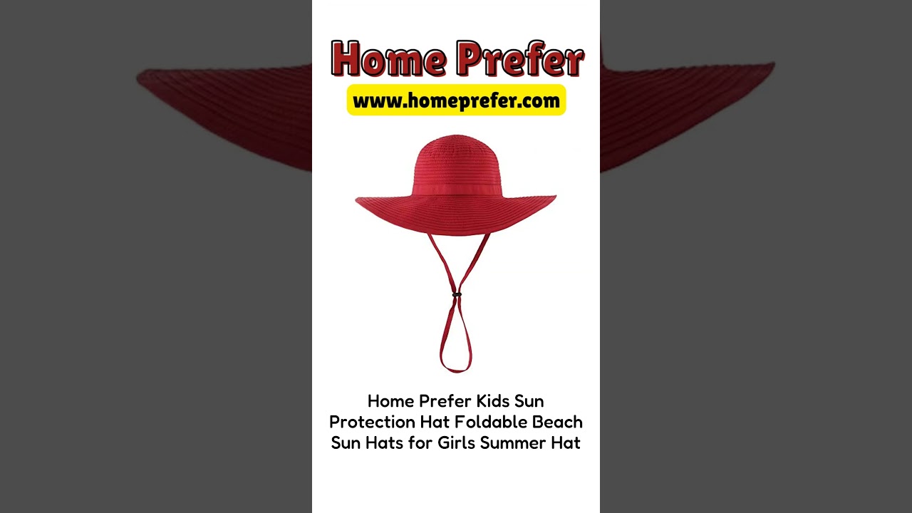 Home Prefer Kids Sun Protection Hat Foldable Beach Sun Hats
