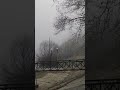 Walking in Tiraspol embarkment with AN INCREDIBLE view on Dniestr in fog
