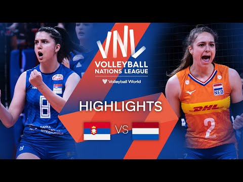 🇷🇸 SRB vs. 🇳🇱 NED - Highlights Week 1 | Women's VNL 2022