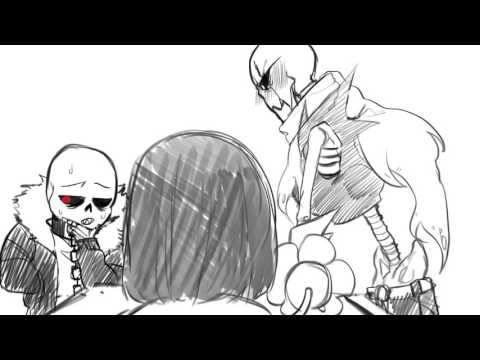 Happy Valentine's Day - Underfell Sans and Underfell Papyrus
