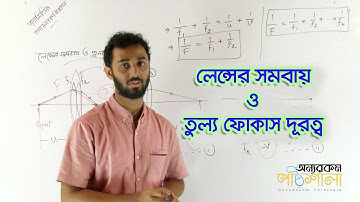 15. Combination of Lens and Equivalent Focal Length | লেন্সের সমবায় ও তুল্য ফোকাস দূরত্ব