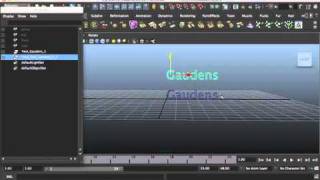 Famous Maya Tutorial: 27-Creating Text Curves Profile