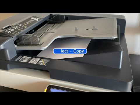 Konica/Sindoh - How to Send/Cancel a Scan