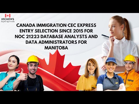 CEC Express Entry selection for NOC 21223 Database analysts and data administrators for Manitoba