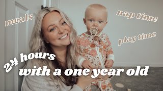 24 HOURS with a 1 YEAR OLD | schedule, meals, playtime and more!