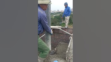 Đổ bê tông mái tầng 3