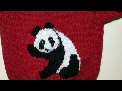 Panda design for sweaters - YouTube