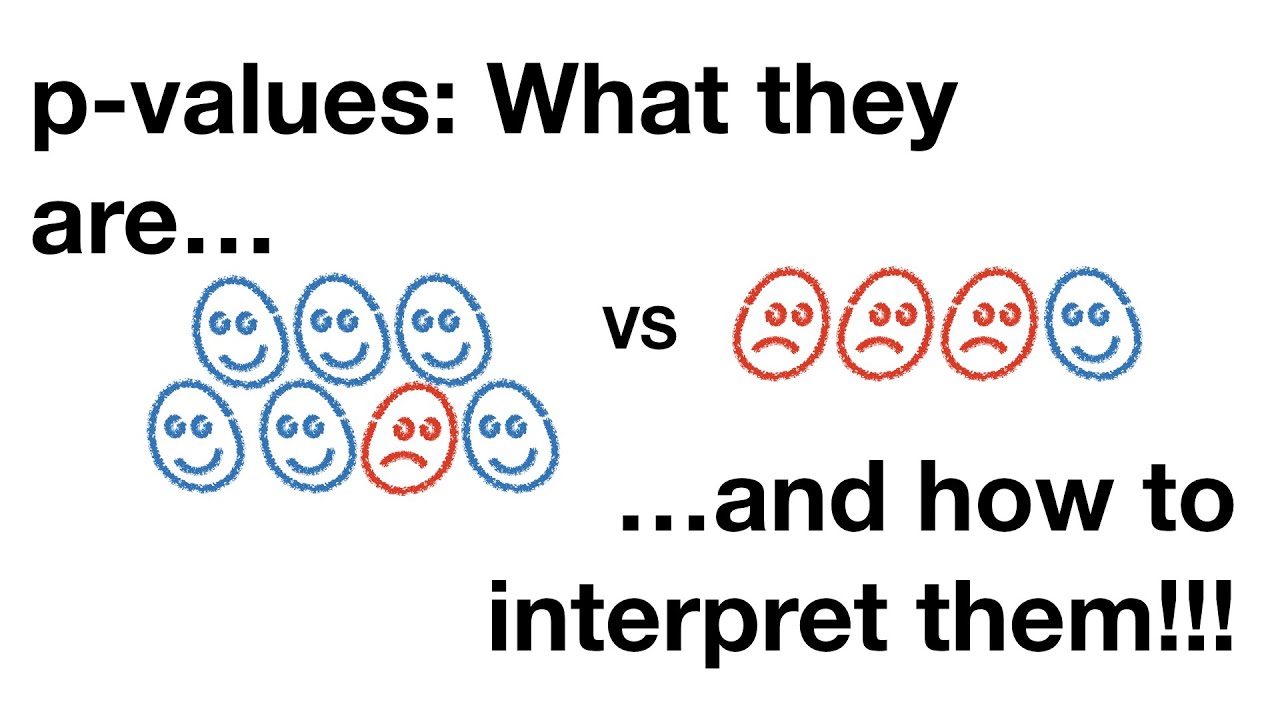 P Values What They Are And How To Interpret Them Youtube