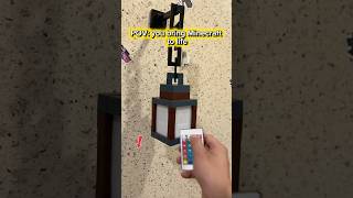 POV: you bring Minecraft to life😍#minecraft #minecraftfans #minecraftbuilds #lamp