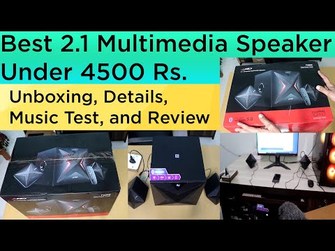 F&D F550X Multimedia Wireless Speaker UNBOXING, Details & music test in ...