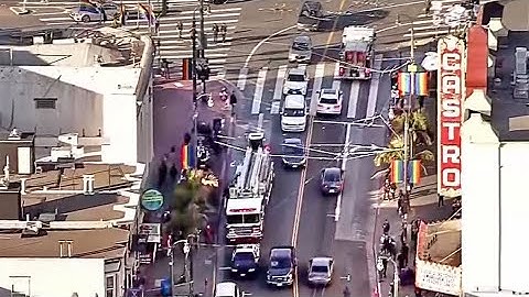 Raw Video: Chopper 5 Over Accident in S.F. Castro District