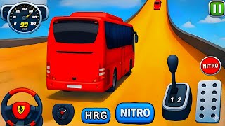 Impossible Ramp Coach Bus Stunts – Sky High Bus Ramp Adventure 🚀 - Android Gameplay screenshot 1