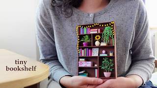 tiny bookshelf diy