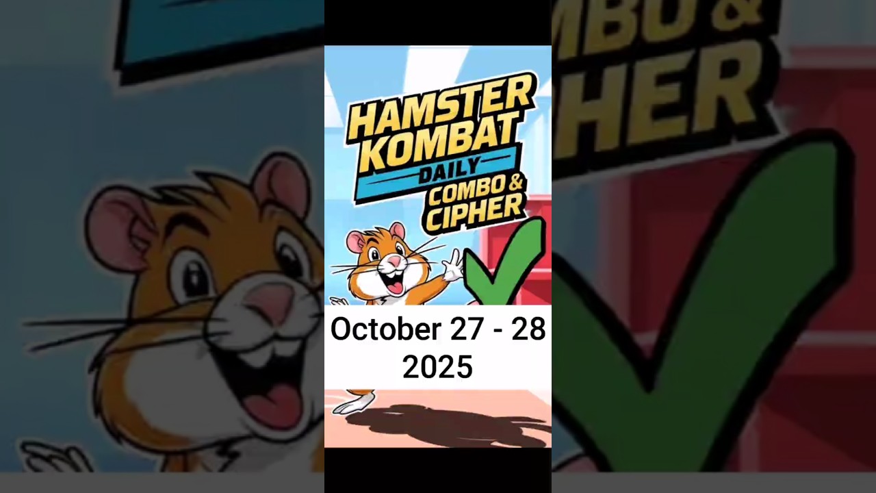 Hamster Kombat GameDev Daily Combo & Daily Cipher October 27 - 28 Claim Your Rewards!
