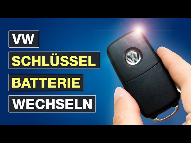 VW Schlüssel Batterie wechseln - Ganz einfach die Autoschlüssel Batterie  austauschen - Testventure 