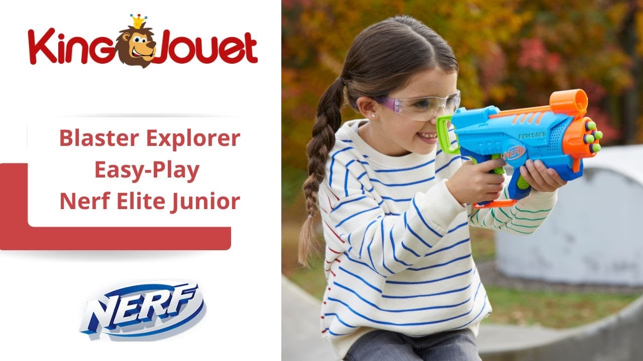 Pistolet Explorer Easy-Play - Nerf Elite Junior Nerf : King Jouet