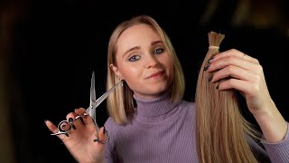 ASMR | DONATING your HAIR and giving you a FREE HAIRCUT