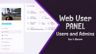 Web user panel V2 [FIVEM]