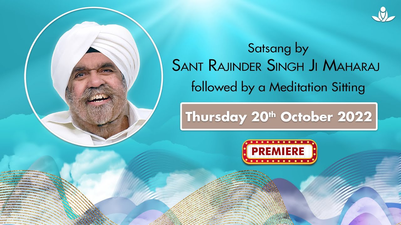 Satsang By Sant Rajinder Singh Ji Maharaj - Oct 20, 2022 - YouTube