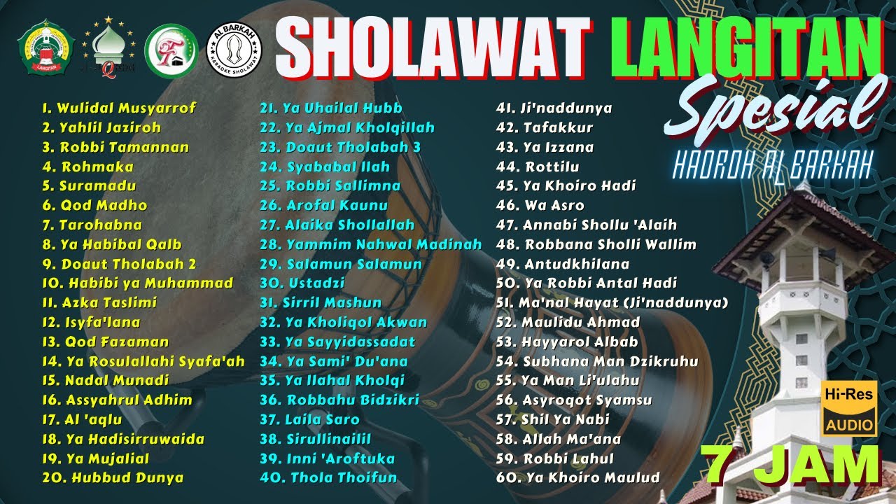 ALBUM SHOLAWAT LANGITAN 2025 SPESIAL HADROH AL BARKAH | 7 JAM NONSTOP
