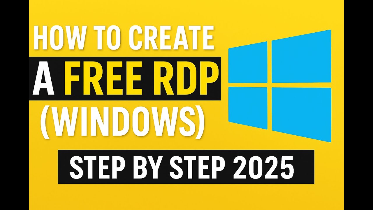 How to Create a Free RDP Windows 2025| কিভাবে ফ্রি RDP বানাবেন (Windows ...