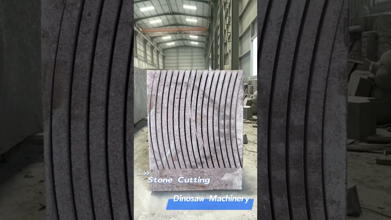 Slab Cutting from Rock by Wire Saw Machine