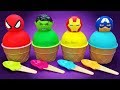 Play Doh Marvel Avengers Ice Cream Surprise Toys PJ Masks Minions Kinder