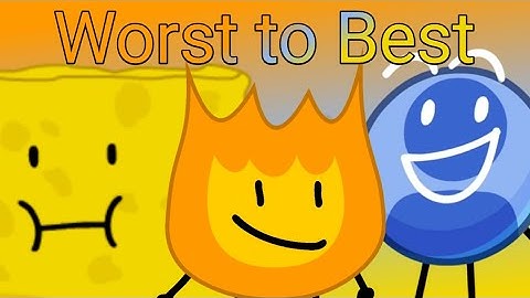 BFB Split Characters Worst To Best