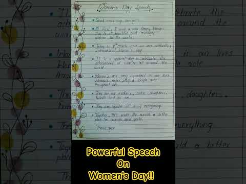 10 lines on Womens day | Speech On Womens day | Womens day 2024 | Womens day special #trending