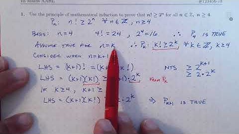 Mathematical Induction with an Inequality