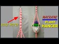 Macrame Plant Hanger Rose Motif | Beginners | Tutorial | Gantungan Pot Motif 🌹 Mawar Timbul Tali Kur