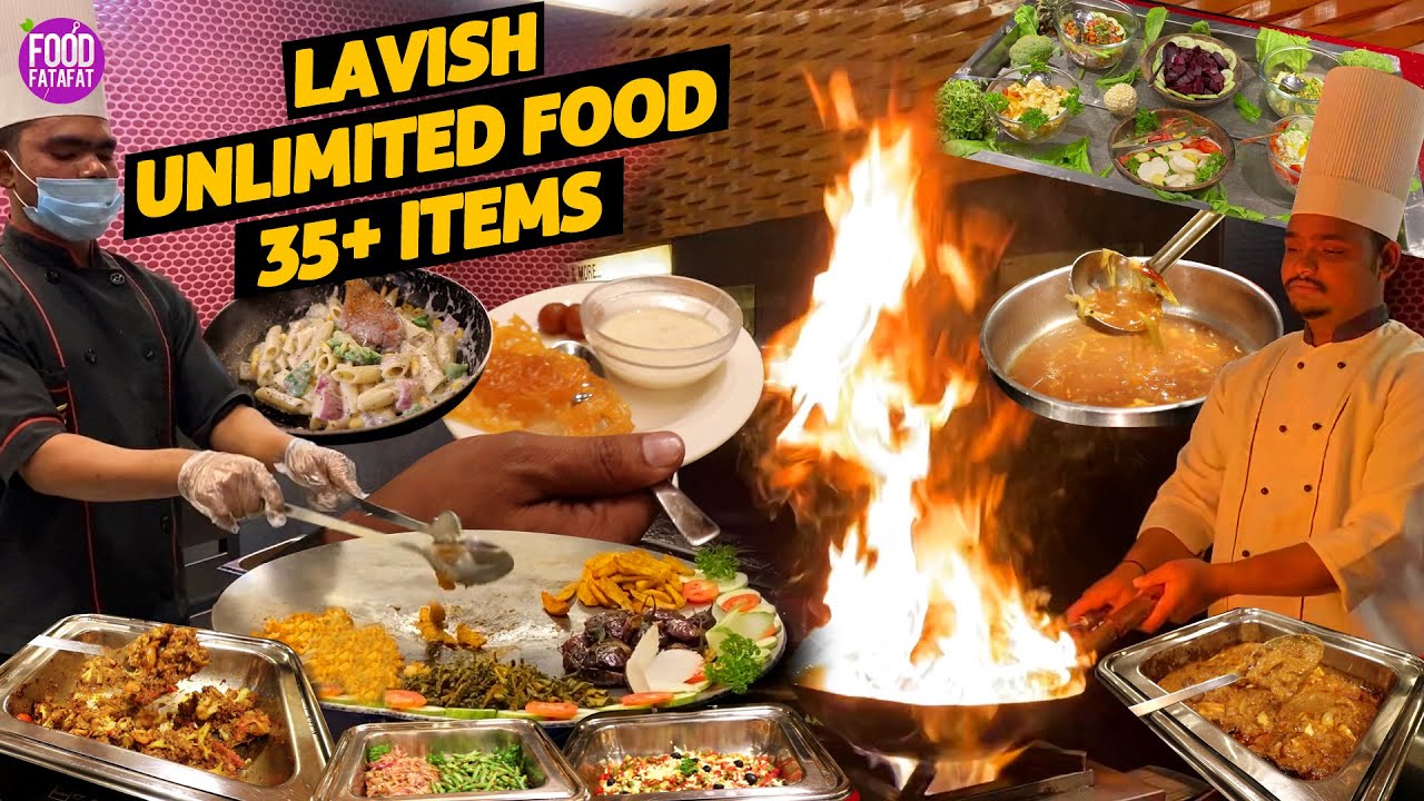 Unlimited Food Buffet Including 35+ Items | Red Mango Ludhiana | Street Food Punjab | Food Fatafat