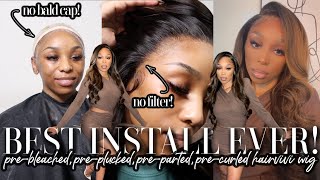 START TO FINISH FRONTAL WIG INSTALL! No Bald Cap + No Bleach + No Plucking + No Lace Tint | HairVivi