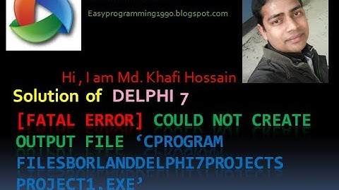 [Fatal Error] Could not create output file 