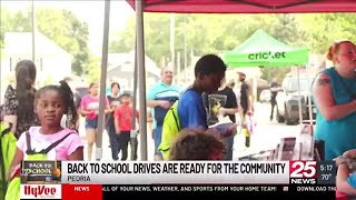 Meeting community needs: Back-to-school drives step up