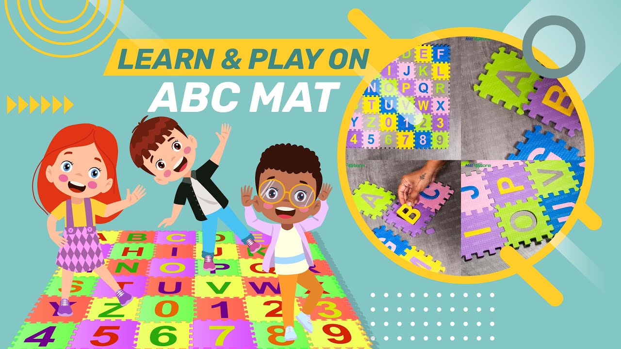 ABC Mat for Kids | Fun Alphabet Learning Mat | Educational Play Mat by Mittstore