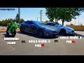 1000cc Sport Bike gets Smoked by Tesla P100D | ZX10R vs P100D vs P90D