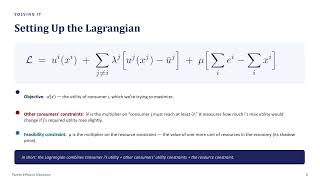 Pareto efficient allocation