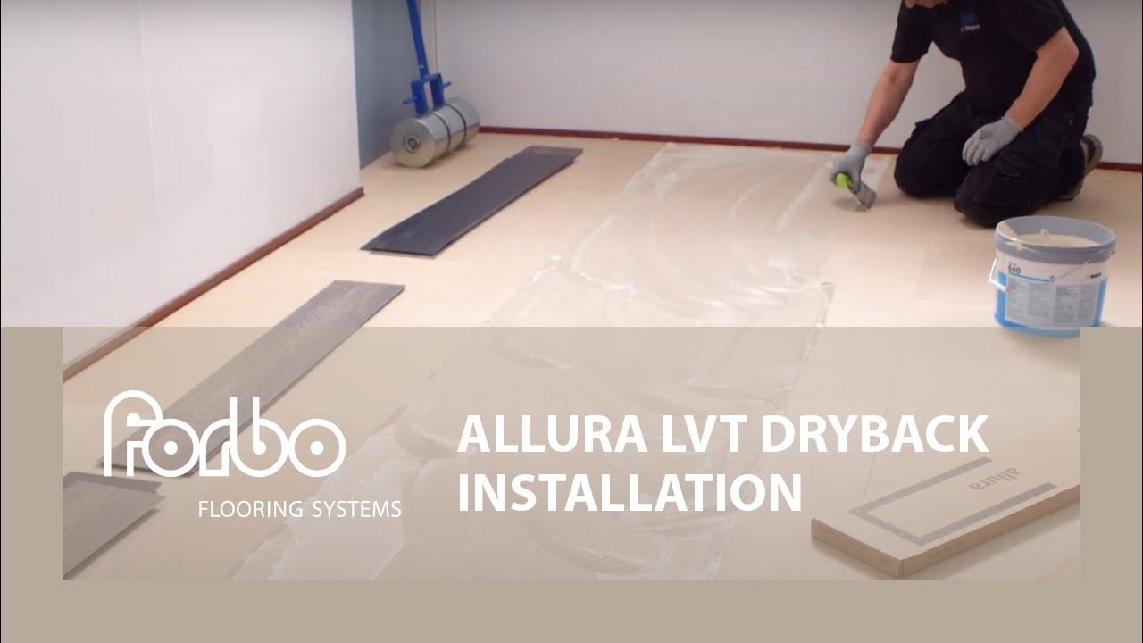 Allura LVT Dryback installation Forbo Flooring Systems YouTube