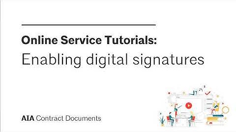 Enabling digital signatures in the online service