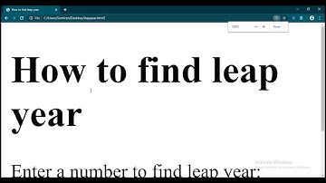 How to find Leapyear in JavaScript? What is a leapyear?