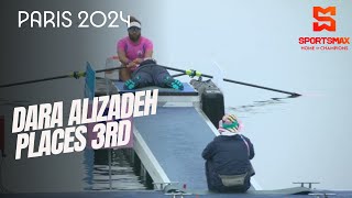 Paris 2024 | Bermuda's Dara Alizadeh places 3rd in Men's Single Sculls Repechage round | SportsMax screenshot 2