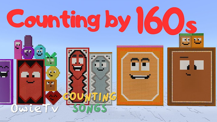Counting by 160 Song | Minecraft Number Blocks Counting Songs | Math and Number Songs for Kids