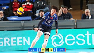 Yuki Ishikawa DOMINATED Against Piacenza in Italian Volleyball League !!!