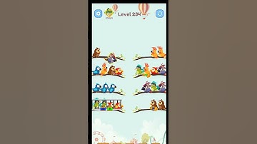 Bird sort color Android gameplay all levels#234