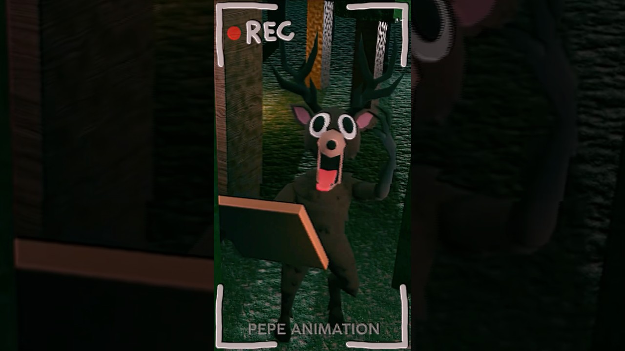 I Caught DEER On Hidden Cameras (Good Version) #roblox #shorts #robloxanimation