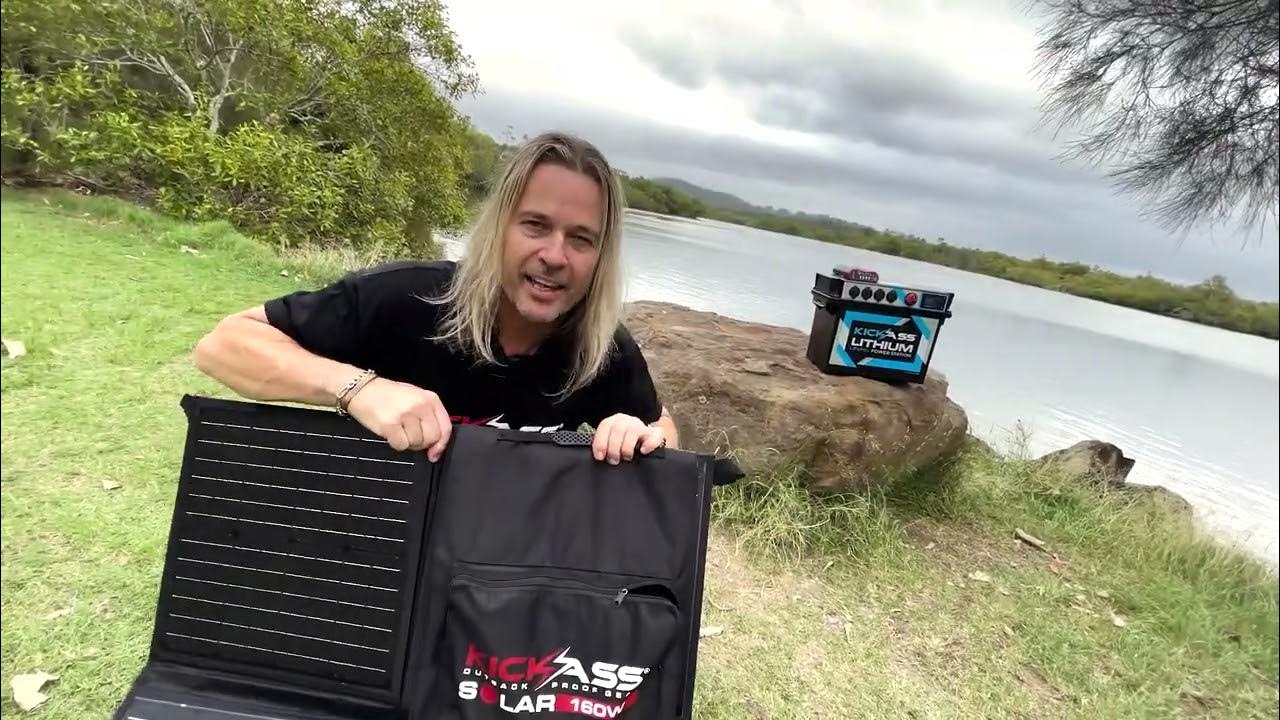 KickAss 12 Volt 160 Watt folding solar blanket YouTube