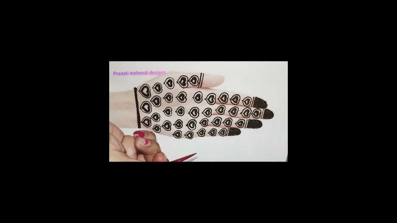 Heart shape mehendi design l mehendi design for loved one l youtube l mehendi design l 