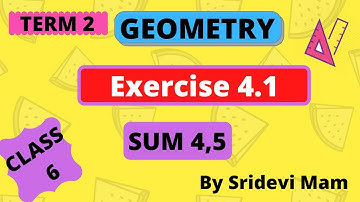 6th maths tamil Term 2 Chapter 4 geometry ex 4.1 sum 4,5 tn class 6 std 2nd term