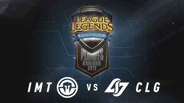 CLG vs. IMT - Day 1 Game 1 | NA LCS Summer Split Semifinals | CLG vs. Immortals (2017)